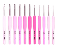 Cargar imagen en el visor de la galería, CROCHET ETIMO ROSADO Nº 0,6 - Nº 6,5