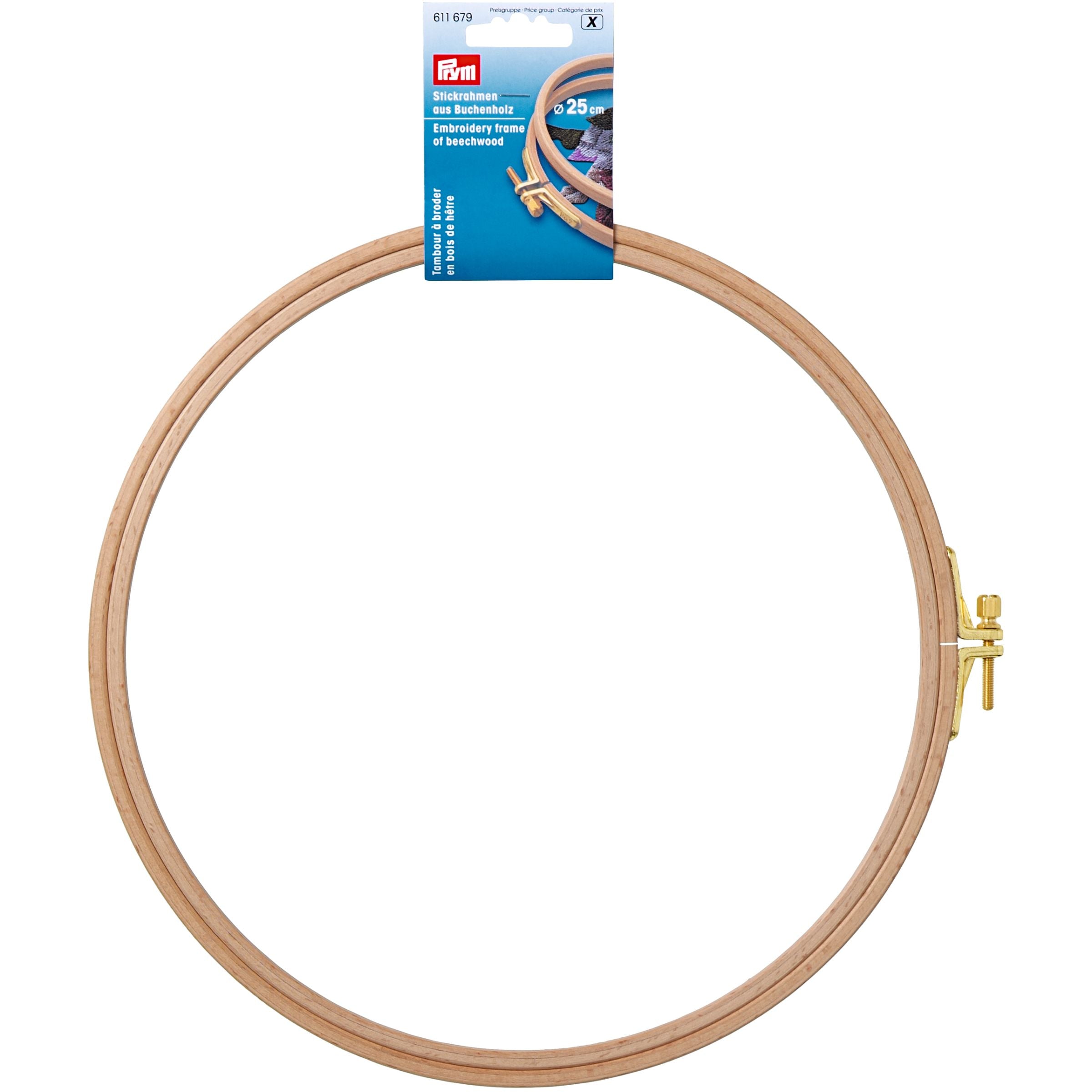 BASTIDOR BORDADO HAYA, TORNILLO AJUSTABLE 25 CM