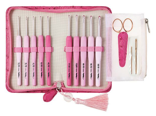 SET CROCHET ETIMO ROSE FULL